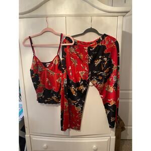 Natori Camisole PJ Set Red Size Small